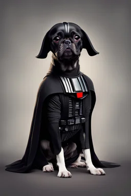 darth vader as a dog