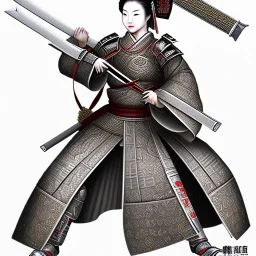 Japanese Empress Warrior women with katana sword