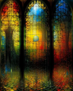 Zdzisław Beksiński . STAINED GLASS