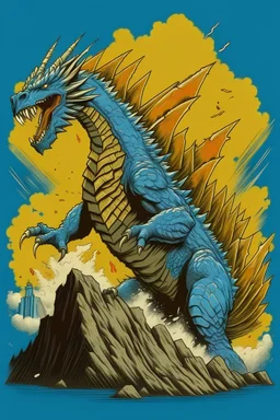 Godzilla сражается с jormungand
