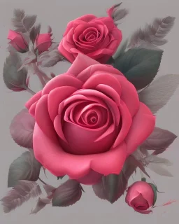 a beautiful rose with faded red color background, hyper realism, hyper details