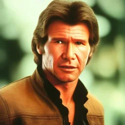 Hyperrealistic, 8k centered photographic portrait of [[Harrison Fordas Han Solo]], leica, 35 mm, technicolor, vivid colors, bokeh, telephoto, 24 mm, close up portrait photo by Annie Leibovitz, film, studio lighting, detailed skin, ultra realistic, bokeh, sharp features