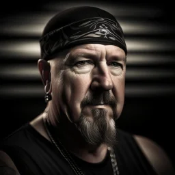 Portrait of Mike Muir of band suicidal_tendencies, dramatic