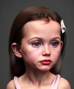 Monica belluci toddler, full body, dramatic lighting, hyper realistic