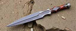 painite and Damascus steel spear