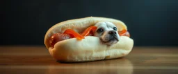 albino hot dog
