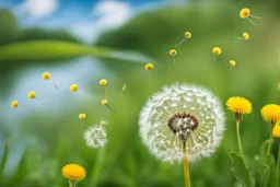 WINDY , summer, harmony, dandelion