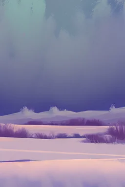 snow simple paint landscape background