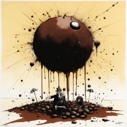 chocolate death by Ralph Steadman