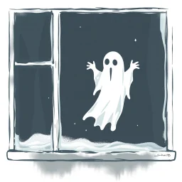 GHOST ON THE WINDOW