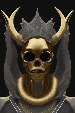 shiny black male African Egyptian alien, cracks in the voodoo head, wicked, eyes, crown, Elephant, 8k, finely detailed, photo realistic, tiger turquoise skull head gold dragon space alien snow skeleton gold horny toad silver crown silver eyes