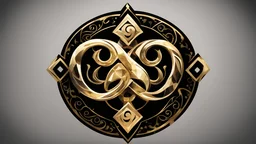 Goddess, triskelion, bold, diamond, black, gold, kinky, mysterious, stunning, sexy, logo