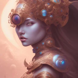 sango fantasy, fantasy magic, intricate, sharp focus, illustration, highly detailed, digital painting, concept art, matte, artgerm and paul lewin and kehinde wiley, masterpiece sexy lips Asian lady body afro hair Papu New Guina turquoise space lady space sun galaxy