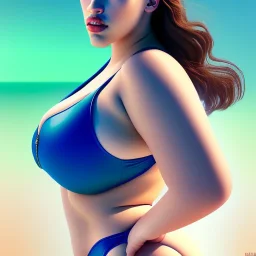 fullbody portrait of voluptuous atletic beautiful young Kat Dennings in swinsuit Diego Velázquez style