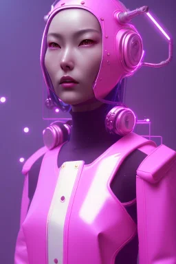 Portrait, Front image, cyberpunk Asian woman with rabbit mask, black pink color, latex dress, highly detailed, concept art, smooth, unreal engine 5, god rays, ray tracing, RTX, lumen lighting, ultra detail, volumetric lighting, 3d, finely drawn, high definition, high resolution.