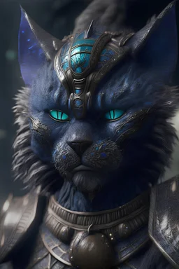 Nightmare Warrior cat-Bear alien,8k, finely detailed, photo realistic.
