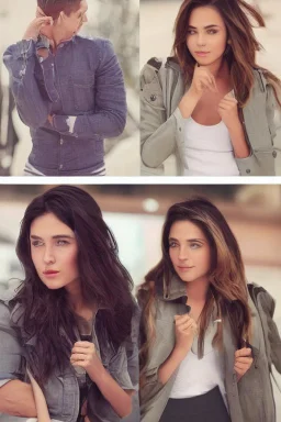 Style: image transformation with changing features, standing, intimate feelings and kissing, high realism, realistic relationship features, professional details sexually realistic, person for can give it back of his use of under