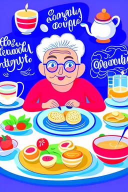 Grandma breakfast graphic