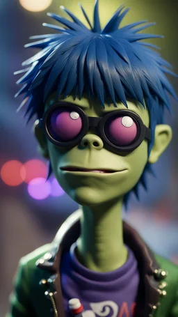 Murdoc from Gorillaz,bokeh like f/0.8, tilt-shift lens 8k, high detail, smooth render, down-light, unreal engine, prize winning