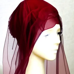 burgundy veil only