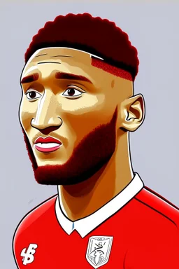 Joe Gomez English football player ,cartoon 2d