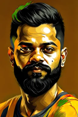 potriat of virat kohli