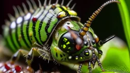 cocklepuss caterpillars burrowing into his skull