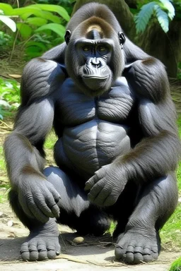 gorilla that has no legs