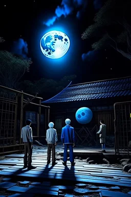 THE MOON HIDDEN SHADOWY FIGURES in old abandoned theme park meeting big brother STYLE OF HIROKU OGAI