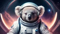 a blonde koala in a space suit with a helmet on, portrait armored astronaut koala, portrait beautiful koala in spacesuit, , blonde koala in a cosmic dress, in spacesuit, futuristic astronaut, portrait beautiful sci - fi girl, glowwave koala portrait, scifi koala, wearing futuristic space gear, jen bartel, glowing spacesuit