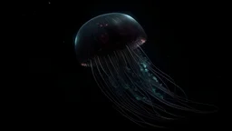 cosmic jellyfish, deep dark space, 4k