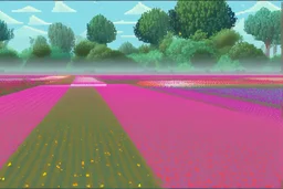 flower field 64 x 64 pixelart