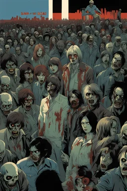 Dawn of the dead (1978), zombie movie by George A Ramaro, drawn by Kentaro Miura