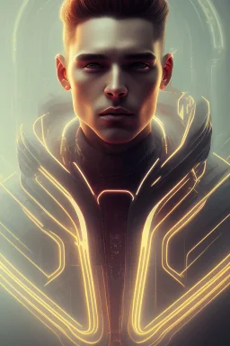 cyberpunk, head, men, portrai, tron