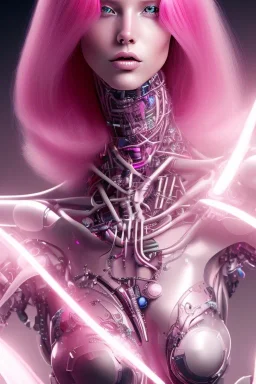 cyborg, pink hair, sexy, perfekt, real, dream