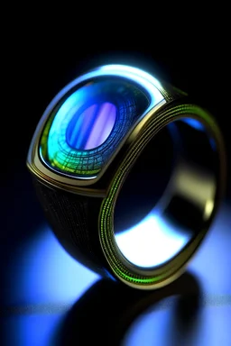 Portrait of a holographic ring