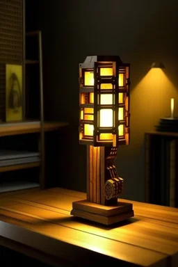 gaming table lamp inspired by hammer, modern design,