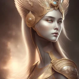 sango fantasy, fantasy magic, intricate, sharp focus, illustration, highly detailed, digital painting, concept art, matte, masterpiece head sexy Asian beauty blond hair space lady silver tiger head Egyptian princess pyramid