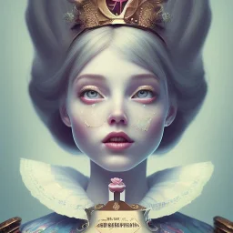 whole portrait of "Alice in the wonderland",Award-winning,dressin Disney style, detailed eyes, Realistic lighting, cinematic lighting, octane render, 8k ,elegant,sarcastic smile, by Chie Yoshii,Brian Kesinger,Gediminas Pranckevičius