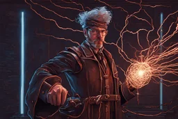 an artificer who uses Tesla coils