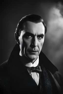 Bela Lugosi as Count Dracula - 32k, UHD, 1080p, 8 x 10, glossy professional quality digital photograph - dark foggy gradated background, historic, powerful, octane rendering, exquisite detail, 30 - megapixel, 4k, 85 - mm - lens, sharp - focus, intricately - detailed, long exposure time, f8, ISO 100, shutter - speed 1125, diffuse - back - lighting, ((skin details, high detailed skin texture)),