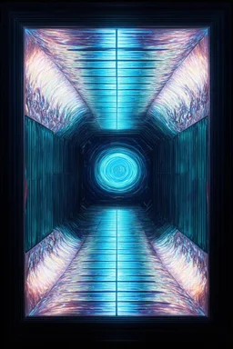 reflection chamber; surrealistic optical art