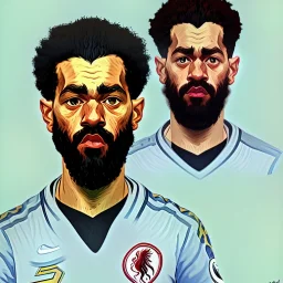 portrait of mo salah by van gogh