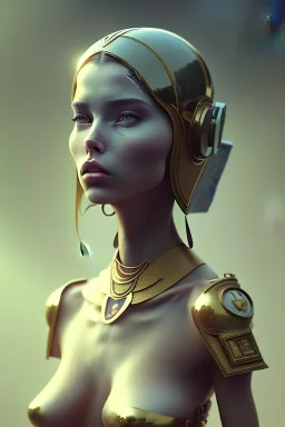 Bastien Lecouffe Deharme, Amr Elshamy, Mike Winkelmann, Farid Ghanbari, Billy Bogatzoglus, Anwar Mostafa, Vladimir Petkovic, full body portrait of woman in the style of unreal engine, 3d sculpted, mdjrny-v4 style, highest quality render, cinema 4d, zbrush, flowing hair, perfect face, holding bloody knife, fighting stance, wearing torn bikini and military boots with perfect legs, a beautiful full frame portrait digital painting of futuristic cyberpunk city lighting,