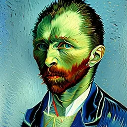 Portrait d'un chat par Van Gogh