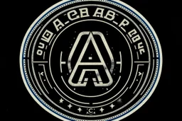 "A.C.A.B." logo, in the style of 1 color printed police union logo, all cops are bastards