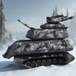 Snow camo vehicle tread tank armored alaska turret