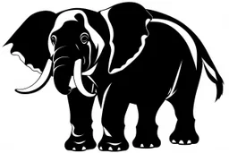 zoo clipart style simple stencil