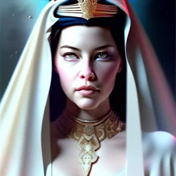 Epic Drawing of a Photorealistic dramatic hyperrealistic Liv Tyler,Crystal blue eyes arab ameera al taweel with black hair, white veil, elegant, by WLOP,Artgerm,Greg Rutkowski,Alphonse Mucha, Sandro Boticcelli ,Beautiful ,busty, dynamic,shadows,Artstation,concept design art,Octane render,8K