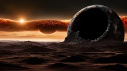 IMAGE ABOUT THE END OF THE WORLD, A GIANT BLACK HOLE EAT OUR PLANET